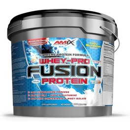 Amix Whey Pure Fusion Protein 4 kg - Promuove un allenamento di qualitu00e0 superiore + Migliora il recupero muscolare