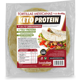 Bestdiet Tortilla Mexicana Keto Protein 8 Uds X 40 Gr