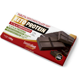 Bestdiet Tableta Sabor Chocolate Negro Keto Protein 100 Gr