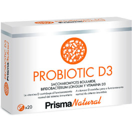Prisma Natural Probiotic D3 20 Cápsulas