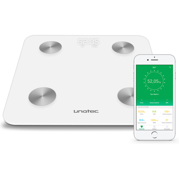 Unotec Bascula Digital Bluetooth Xcale Ii