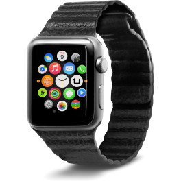 Unotec Correa De Cuero Segment Apple Watch 42/44mm Negra