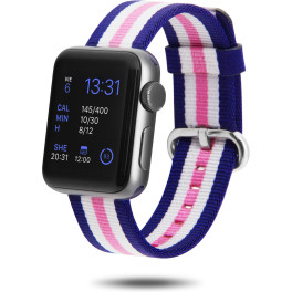 Unotec Correa Nylon Para Apple Watch 38/40mm Tricolor Abr