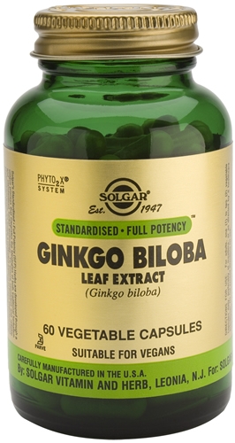 Solgar Ginkgo Biloba Hoja 60 caps Solgar Ginkgo Biloba Hoja 60 caps