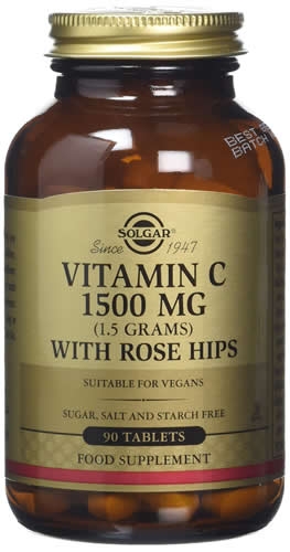 Solgar Rose Hips Vitamina C 1500 mg 90 comp Solgar Rose Hips Vitamina C 1500 mg 90 comp