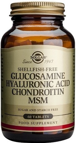 Solgar Glucosamina Acido Hialuronico Condroitina MSM 60 comp Solgar Glucosamina Acido Hialuronico Condroitina MSM 60 comp
