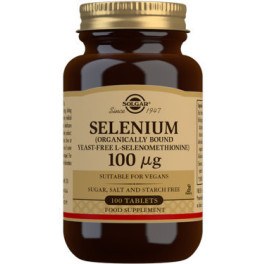 Solgar Sélénium 100 mcg 100 gélules