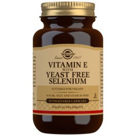 Solgar vitamina E con selenio senza lievito 50 capsule