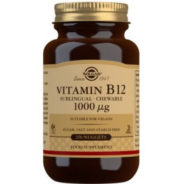 Solgar Vitamine B12 1000 Mcg 250 Comp - Cyanocobalamine