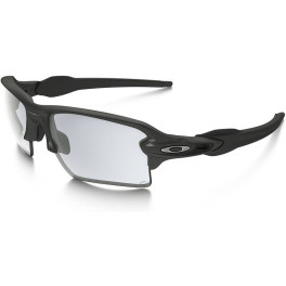 Oakley Gafas De Sol Hombre Flak 20 Xl Acero Lente Cristal Transparente/negro Photochrmc Iridium