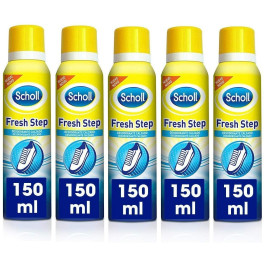 Scholl Pack 5 Desodorantes Calzado Fresh Step Antitranspirante -