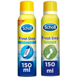 Scholl Desodorante Spray Calzado Fresh Step + Desodorante Spray Pies Anti-transpirante -