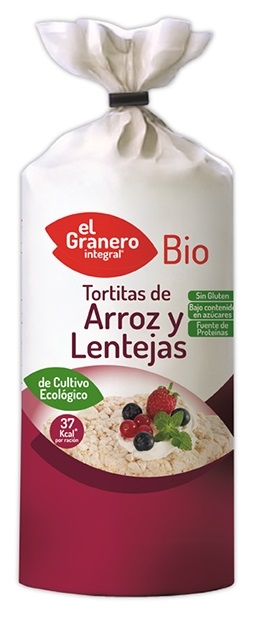 El Granero Integral Tortitas de Arroz y Lentejas Bio 115 gr El Granero Integral Tortitas de Arroz y Lentejas Bio 115 gr