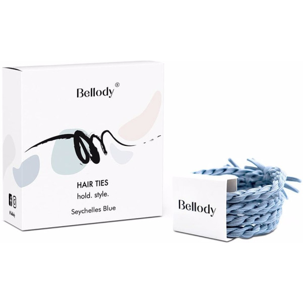 Bellody Original Hair Ties Seychelles Blue 4 Uds Unisex