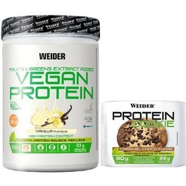 Pack REGALO Weider Vegan Protein 750 gr + Protein Cookie 1 galleta x 90 gr
