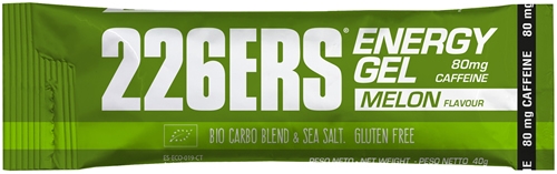 226ERS Energy Gel BIO Melon con 80 mg de Cafeina - 1 gel x 40 gr 226ERS Energy Gel BIO Melon con 80 mg de Cafeina - 1 gel x 40 gr