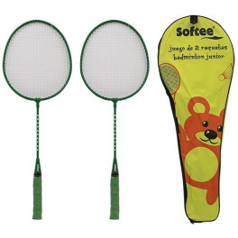 Softee Juego Dos Raquetas Badminton Junior