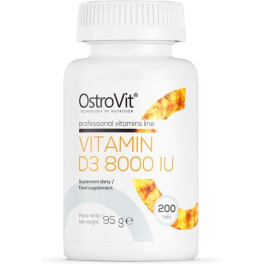 Ostrovit Vitamina D3 8000ui - 200comp