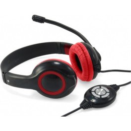 Conceptronic Headset Rojos Auriculares Con Micrófono