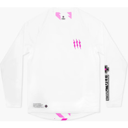 Muc-off Camiseta Manga Larga Riders Blanco/rosa
