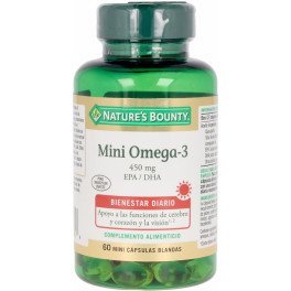 Nature's Bounty Mini Omega-3 450 Mg 60 Mini Cápsulas Blandas Unisex