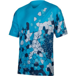 Endura Camiseta Para Mujer Singletrack Print Azul Eléctrico Hombre