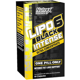 Nutrex Lipo 6 Zwart Ultra Concentraat Intense 60 Caps