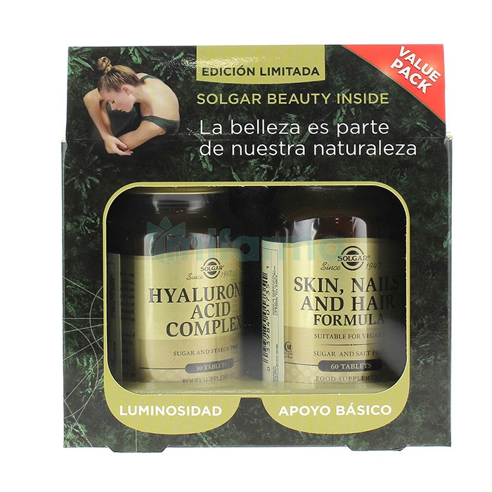 Solgar Beaty Inside Acido Hialuronico Complex 30 tabs+ Formula Piel Uñas y Pelo 60 tabs Solgar Beaty Inside Acido Hialuronico Complex 30 tabs+ Formula Piel Uñas y Pelo 60 tabs