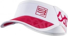 Compressport Spiderweb UltraLight Visor Blanco-Rojo