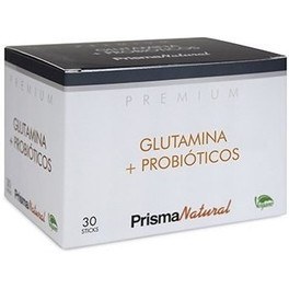 Prisma Natural Premium Glutamine + Probiotiques 30 sticks x 4,37 gr