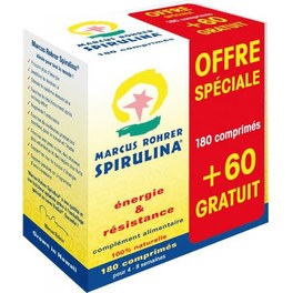 Marcus Rohrer Pack Espirulina 180 Comp + 60 De Regalo