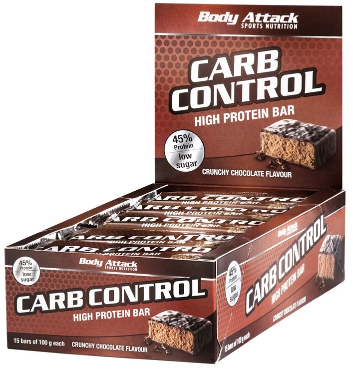 Body Attack Sports Nutrition Carb Control Protein Bar 15 barritas x 100 gr Body Attack Sports Nutrition Carb Control Protein Bar 15 barritas x 100 gr