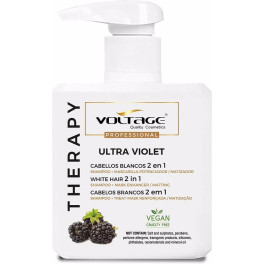 Voltage Cosmetics Therapy Ultra Violet Cabellos Blancos 2 En 1 Champú-mascaril Unisex