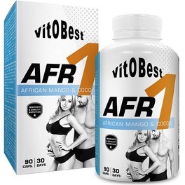 VitOBest AFR1 90 VegeCaps - Mango africano + Cacao Teobromina / Controllo dei grassi e dell'appetito