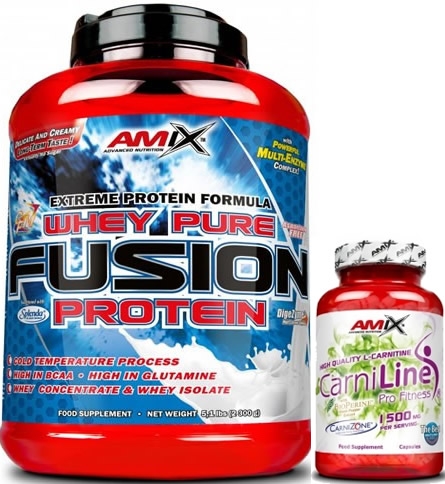 Pack Amix Whey Pure Fusion 2,3 kg + Amix CarniLine 30 caps Pack Amix Whey Pure Fusion 2,3 kg + Amix CarniLine 30 caps