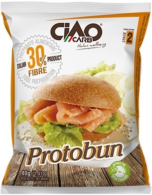 CiaoCarb ProtoBun Bollo de Pan Fase 2 1 bollo x 40 gr CiaoCarb ProtoBun Bollo de Pan Fase 2 1 bollo x 40 gr