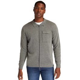 Timberland Fz Wool Sweater Dark Grey Hther (u14)