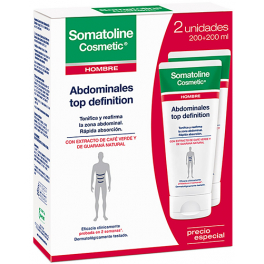 Somatoline Cosmetic Abdominales Top Definition Hombre SportCool 2 botes x 200 ml