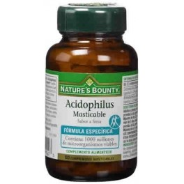 Nature´s Bounty Acidophilus Masticable - Fresa 60 comp