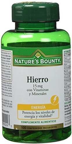 Nature´s Bounty Hierro 15 mg con Vitaminas y Minerales 100 compr Nature´s Bounty Hierro 15 mg con Vitaminas y Minerales 100 compr