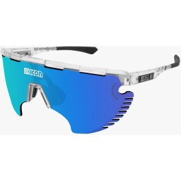 Scicon Gafas Aerowing Lamon Scnpp Lente Multireflejo Azul/montura Cristal Brillo