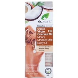 Dr Organic Virgin Coconut Oil Monoi Moisture Melt Body Oil - Aceite Corporal de Aceite de Coco y Monoi 100 ml