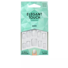 Elegant Touch Totally Bare 48 Nails With Glue Square-001 Unisex