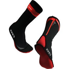 Zone3 Calcetines De Neopreno Swim Socks Negro/rojo