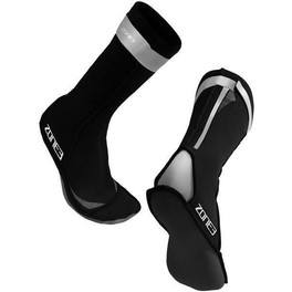 Zone3 Calcetines De Neopreno Swim Socks Negro/plateado Reflectante