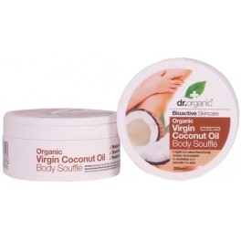 Dr Organic Virgin Coconut Oil Body Soufflé - Crema Corporal de Aceite de Coco Virgen 200 ml