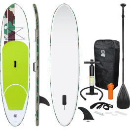 Ecd Germany Tabla Hinchable Paddle Surf/sup - Stand Up Paddle Board - 308 X 76 X 10 Cm - Verde -pvc- Varios Modelos - Incluye Bo