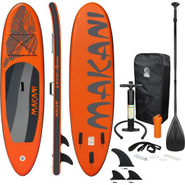Ecd Germany Tabla Hinchable Makani Paddle Surf / Sup 320 X 82 X 15 Cm Naranja Stand Up Paddle Board Pvc/eva Hasta 150kg 3 Antide