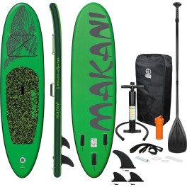 Ecd Germany Tabla Hinchable Makani Paddle Surf / Sup 320 X 82 X 15 Cm Verde Stand Up Paddle Board Pvc/eva Hasta 150kg 3 Antidesl