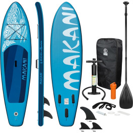 Ecd Germany Tabla Hinchable Makani Paddle Surf / Sup 320 X 82 X 15 Cm Azul Stand Up Paddle Board Pvc/eva Hasta 150kg 3 Antidesli